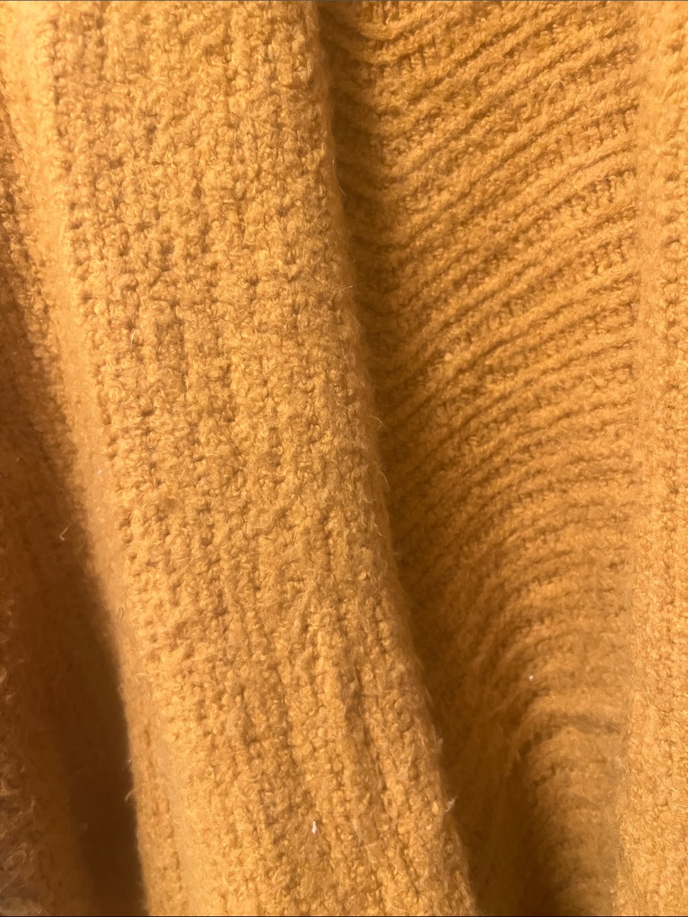 Anthropologie Golden Mustard Open-Front Shawl Cardigan (Bin 3-016) - Picture 4 of 5